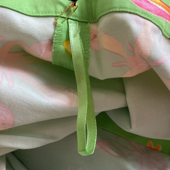 ITW by Claude Brown Colorful Green & Pink Women’s Capris - Size 16 - Picture 10 of 14